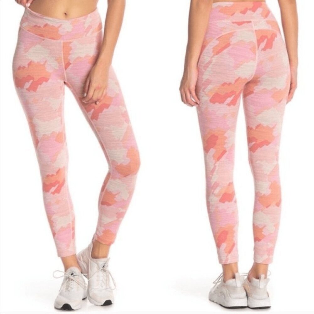 Outdoor Voices Pink Peach Pastel Workout Leggings Size XL